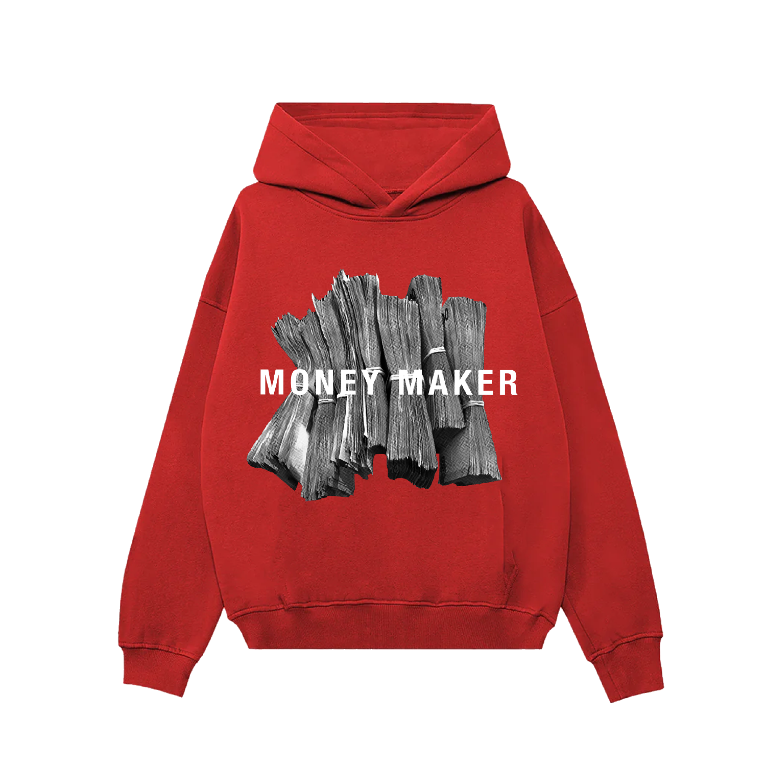 MONEY MAKER RED HOODIE